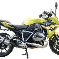 Exhaust compatible with Bmw R1250R R1250RS 2021-2024, Dual Inox, Slip-on exhaust including removable db killer and link pipe 