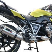 Exhaust compatible with Bmw R1250R R1250RS 2021-2024, Dual Inox, Slip-on exhaust including removable db killer and link pipe 
