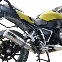 Exhaust compatible with Bmw R1250R R1250RS 2021-2024, M3 Titanium Natural, Slip-on exhaust including removable db killer and link pipe 