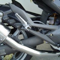 Exhaust compatible with Cagiva Raptor 1000 2000-2003, Satinox , Dual slip-on including removable db killers and link pipes, EPA-compliant 
