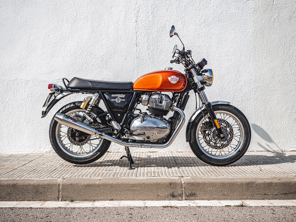 Exhaust compatible with Royal Enfield Interceptor 650 2019-2020, Ultracone, Dual slip-on exhausts including removable db killers and link pipes 