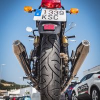 Exhaust compatible with Royal Enfield Interceptor 650 2019-2020, Ultracone, Dual slip-on exhausts including removable db killers and link pipes 