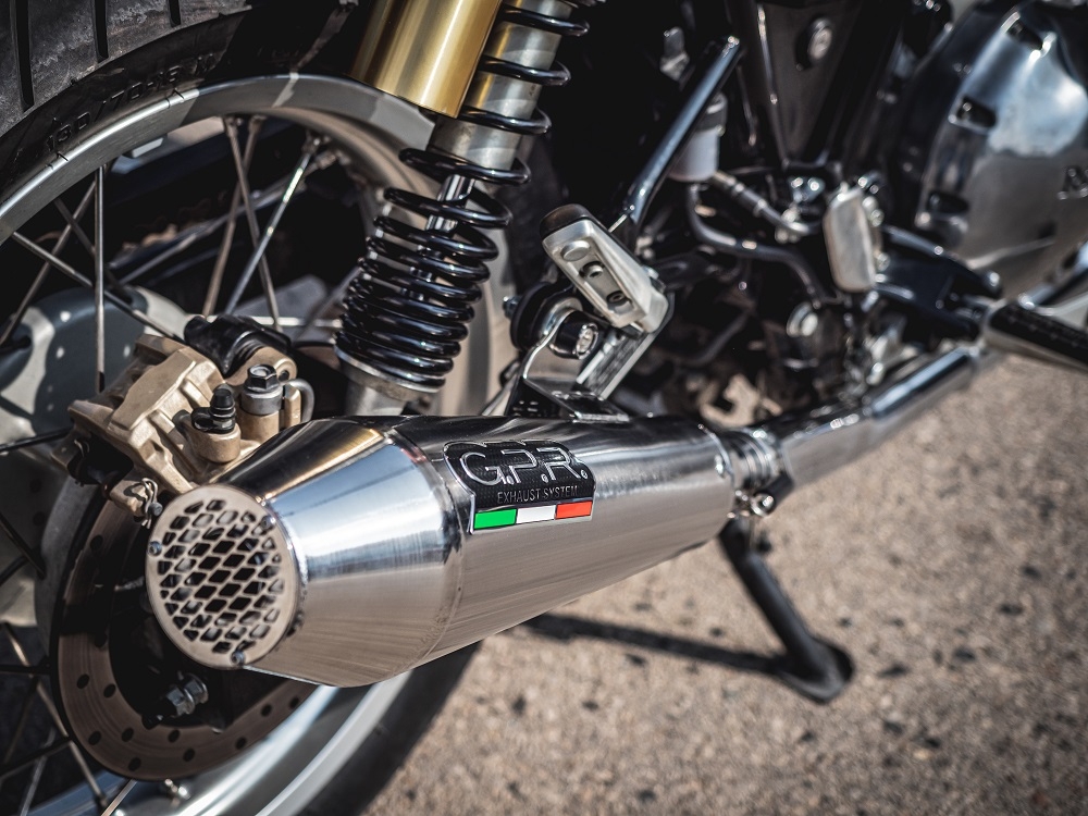 Exhaust compatible with Royal Enfield Interceptor 650 2019-2020, Ultracone, Dual slip-on exhausts including removable db killers and link pipes 