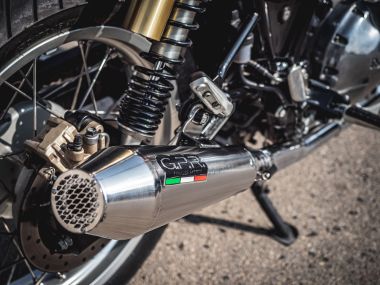 GPR escape compatible con  Lambretta Lambretta 125 - 150 Milano  2012-2014, Ultracone lucido, Escape completo homologado y legal, incluido db killer extraíble 