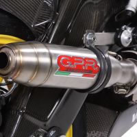 Exhaust compatible with Bmw S1000RR 2009-2011, Deeptone Inox, Slip-on exhaust including removable db killer and link pipe 