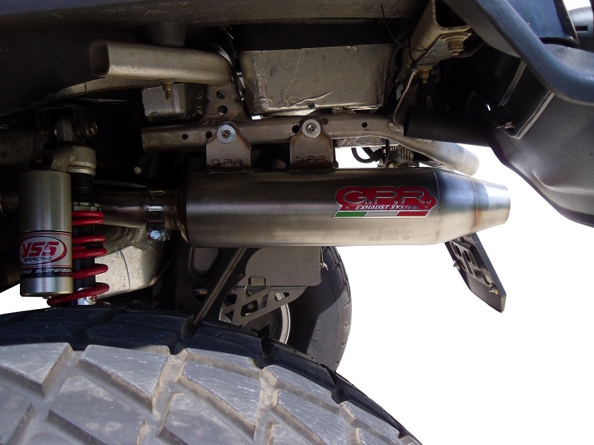 Exhaust compatible with Can Am Outlander 800 R / MAX 2013-2015, Deeptone Atv, Slip-on exhaust including removable db killer and link pipe, EPA-compliance NOT required 