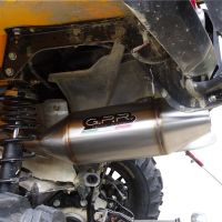 Exhaust compatible with Can Am Outlander 500 2013-2015, Deeptone Atv, Slip-on exhaust including removable db killer and link pipe, EPA-compliance NOT required 