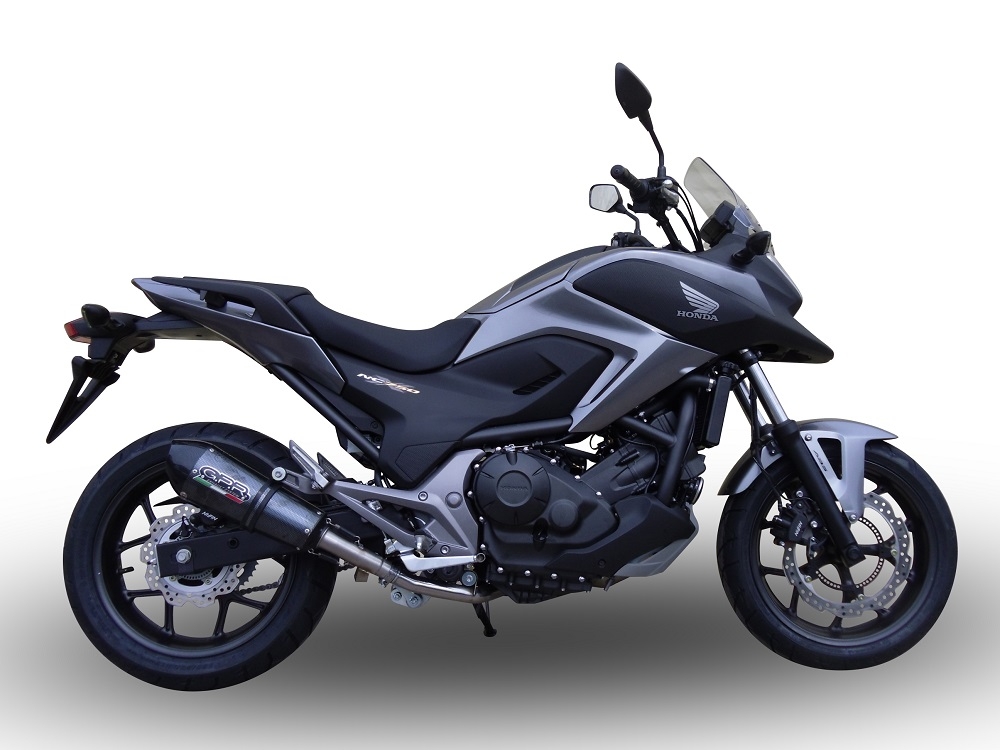 Exhaust compatible with Honda NC750X NC750S DCT 2014-2015, Ghisa , Slip-on exhaust including removable db killer and link pipe 