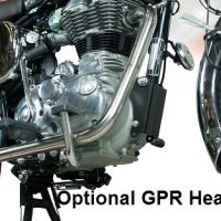 GPR escape compatible con  Royal Enfield Classic - Bullet Efi 500 2009-2016, Decatalizzatore, Tubo supresor de catalizador 