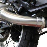 Exhaust compatible with Husqvarna Svartpilen 401 2018-2019, GP Evo4 Poppy, Slip-on exhaust including removable db killer and link pipe 