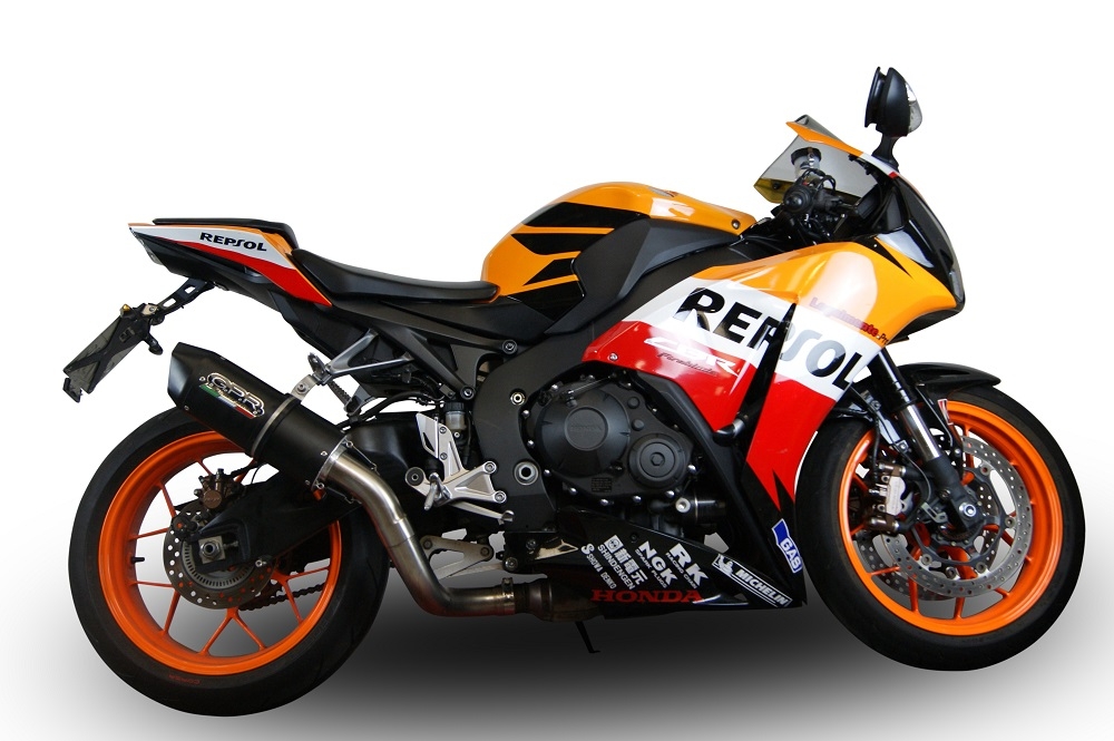 Exhaust compatible with Honda CBR1000RR 2014-2016, Furore Poppy, Slip-on exhaust including link pipe 