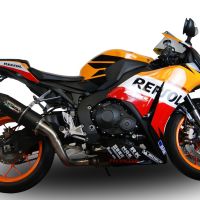 Exhaust compatible with Honda CBR1000RR 2014-2016, Furore Poppy, Slip-on exhaust including link pipe 