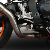 Exhaust compatible with Honda CBR1000RR 2014-2016, M3 Titanium Natural, Slip-on exhaust including removable db killer and link pipe, EPA-compliant 