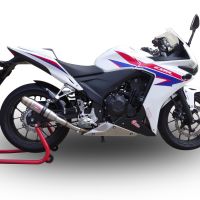 GPR exhaust compatible with  Honda CBR500R 2024-2025, Deeptone Inox, Slip-on exhaust including removable db killer and link pipe, EPA-compliant 