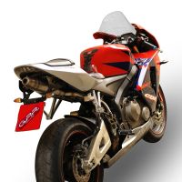 GPR exhaust compatible with Honda CBR600RR 2007-2018, Deeptone Inox, Slip-on exhaust including link pipe 
