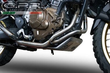 GPR escape compatible con  Honda Crf 1000 L Africa Twin 2018-2020, Decatalizzatore, Tubo supresor de catalizador 