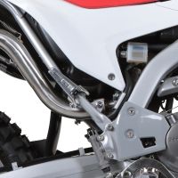 Exhaust compatible with Honda Crf 300L / Rally 2021-2024, Dual Inox, Slip-on exhaust including removable db killer, link pipe and catalyst, not EPA-compliant 