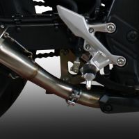 Exhaust compatible with Honda CB500X 2019-2025, GP Evo4 Black Titanium, Slip-on exhaust including removable db killer and link pipe 