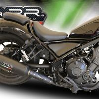 Exhaust compatible with Honda Rebel 500 2021-2023, Ghisa , Slip-on exhaust including removable db killer and link pipe, EPA-compliant 