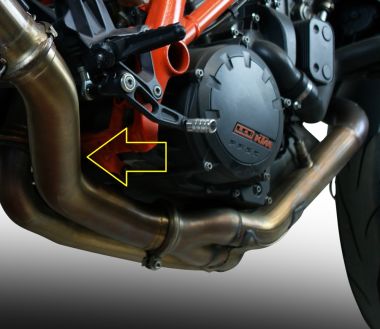 GPR escape compatible con  Ktm Super Duke 1290 GT 2016-2021, Decatalizzatore, Tubo supresor de catalizador 