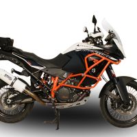 Exhaust compatible with Ktm 1290 Super Adventure 2017-2020, Albus Evo4, Slip-on exhaust including removable db killer and link pipe, EPA-compliant 