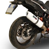 Exhaust compatible with Ktm 1290 Super Adventure 2017-2020, Albus Evo4, Slip-on exhaust including removable db killer and link pipe, EPA-compliant 