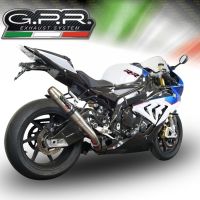 Exhaust compatible with Bmw S1000RR 2015-2016, Deeptone Inox, Slip-on exhaust including link pipe 