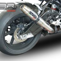 Exhaust compatible with Bmw S1000RR 2015-2016, Deeptone Inox, Slip-on exhaust including link pipe 