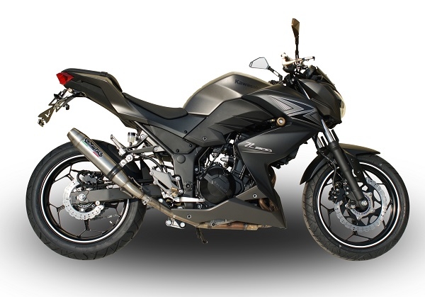 GPR exhaust compatible with Kawasaki Z300 2014-2017, Deeptone Inox, Slip-on exhaust including link pipe 