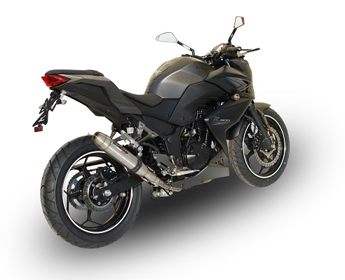 GPR exhaust compatible with Kawasaki Z300 2014-2017, Deeptone Inox, Slip-on exhaust including link pipe 