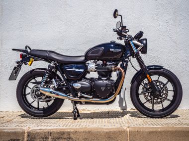 GPR escape compatible con  Triumph Street Twin 900 2015-2019, Vintacone, Par de terminales de escape homologados, con db killer extraíbles y tubos de conexión específicos 