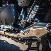 GPR escape compatible con  Triumph Street Twin 900 2015-2019, Vintacone, Par de terminales de escape homologados, con db killer extraíbles y tubos de conexión específicos 