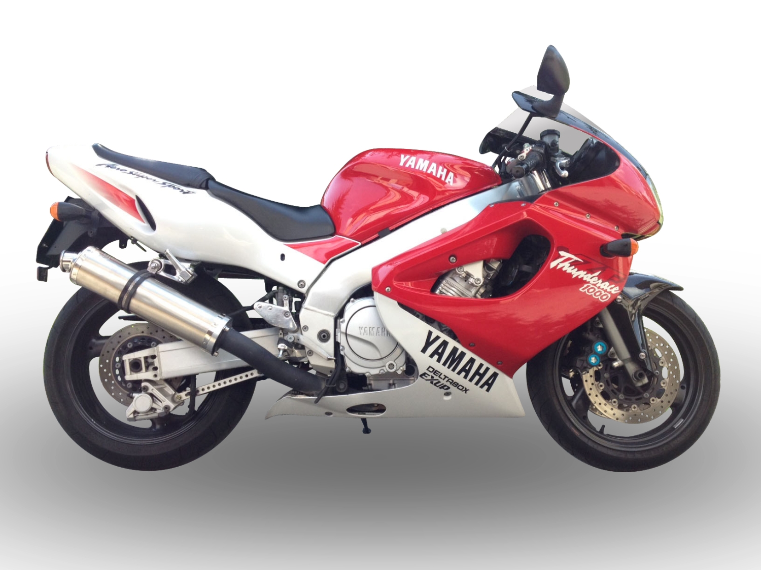 GPR exhaust compatible with Yamaha YZF 1000 R Thunderace 1996-2003, Inox Tondo, Bolt-on silencer including removable db killer, EPA-compliant 