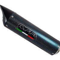 GPR escape compatible con  Honda Cbr 600 Rr  2003-2004, Tiburon Poppy, Escape legal, homologado, silenciador con db killer desmontable y tubo de conexión específico 