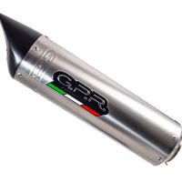 Exhaust compatible with Benelli Tnt 1130 2008-2016, Tiburon Titanium, Slip-on exhaust including removable db killer and link pipe, EPA-compliant 