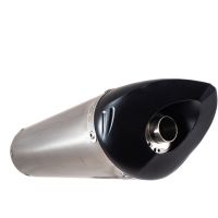 Exhaust compatible with Benelli Tnt 1130 2008-2016, Tiburon Titanium, Slip-on exhaust including removable db killer and link pipe, EPA-compliant 