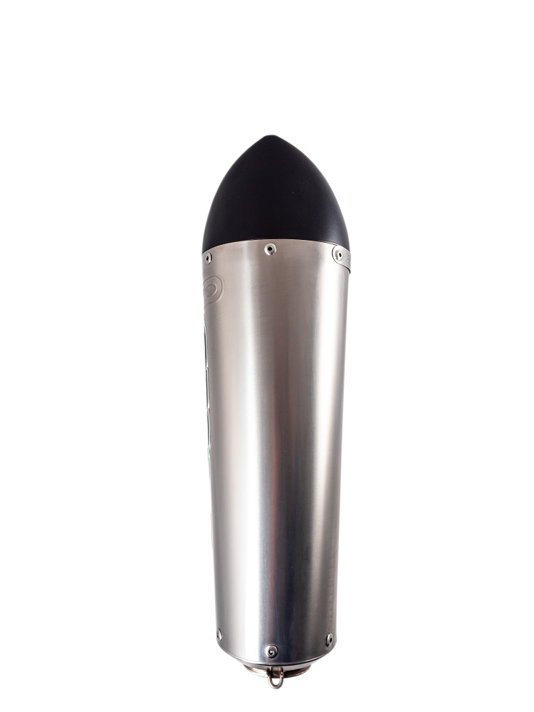 Exhaust compatible with Benelli Tnt 1130 2008-2016, Tiburon Titanium, Slip-on exhaust including removable db killer and link pipe, EPA-compliant 