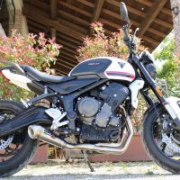 GPR exhaust compatible with Triumph Trident 660 2021-2024, Powercone Evo, Full system exhaust, including removable db killer 