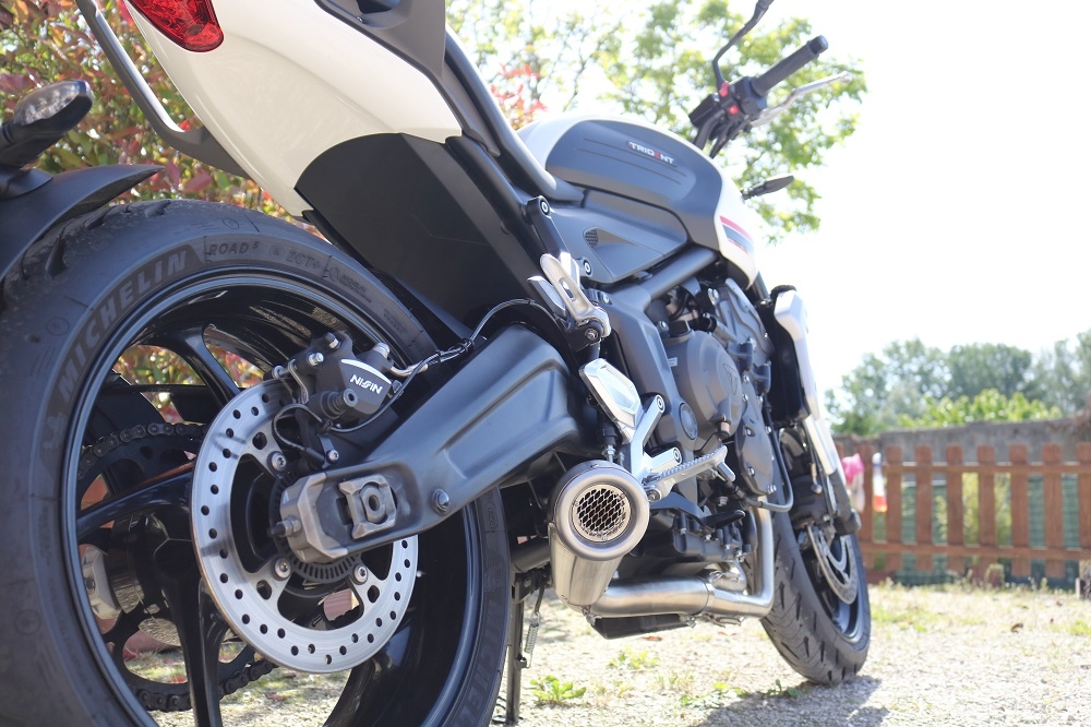 GPR exhaust compatible with Triumph Trident 660 2021-2024, Powercone Evo, Full system exhaust, including removable db killer 