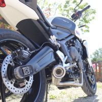 GPR exhaust compatible with Triumph Trident 660 2021-2024, Powercone Evo, Full system exhaust, including removable db killer 