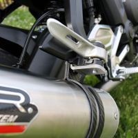 Exhaust compatible with Triumph Trident 660 2021-2024, M3 Titanium Natural, Full system exhaust, including removable db killer 