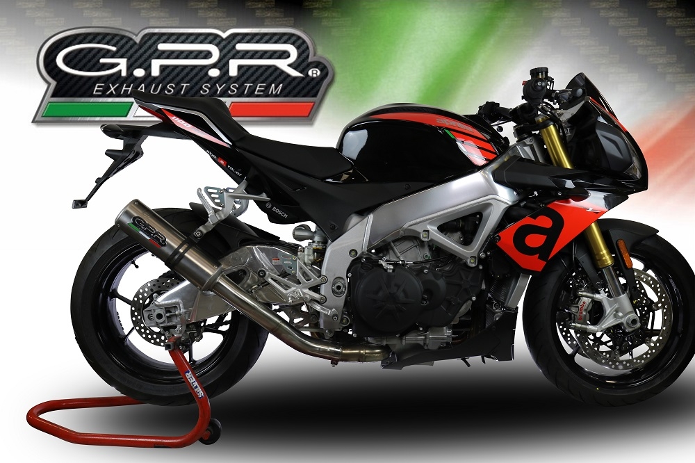 Exhaust compatible with Aprilia Rsv4 1000 2017-2020, M3 Inox , Slip-on exhaust including link pipe and removable db killer 