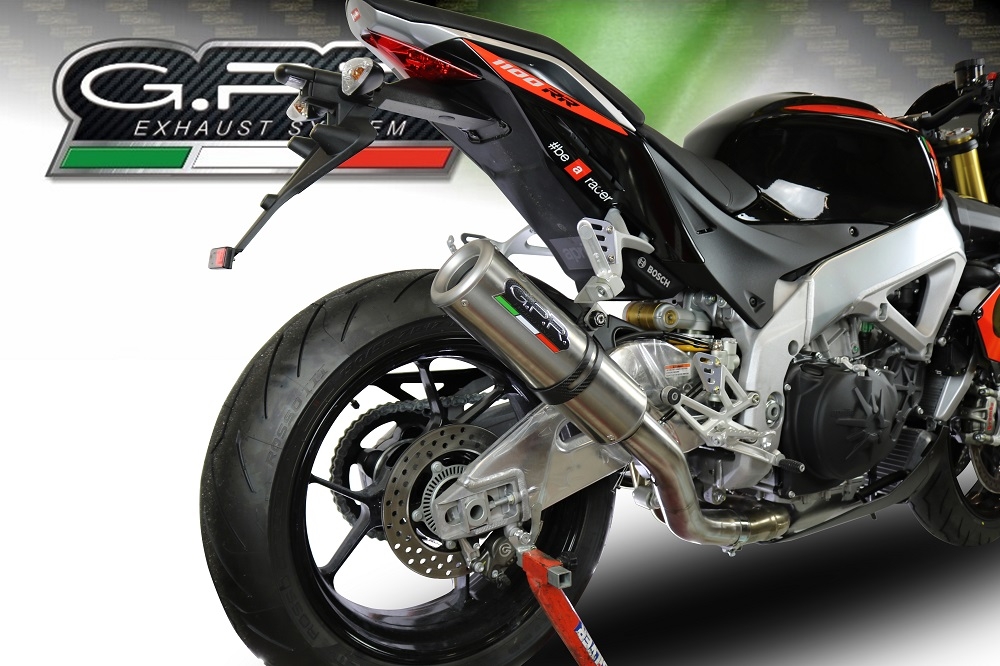 Exhaust compatible with Aprilia Rsv4 1000 2017-2020, M3 Inox , Slip-on exhaust including link pipe and removable db killer 