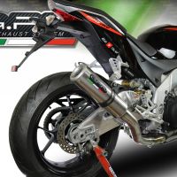 Exhaust compatible with Aprilia Rsv4 1000 2017-2020, M3 Inox , Slip-on exhaust including link pipe and removable db killer 