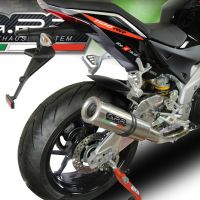 Exhaust compatible with Aprilia Rsv4 1000 2017-2020, M3 Inox , Slip-on exhaust including link pipe and removable db killer 