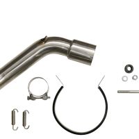 Exhaust compatible with Kawasaki Versys 1000 2019-2020, Dual Poppy, Slip-on exhaust including removable db killer and link pipe 