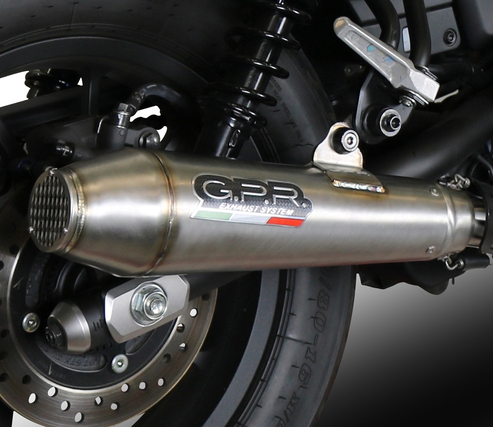 Exhaust compatible with Royal Enfield Meteor 350 2021-2023, Ultracone, Slip-on exhaust including link pipe 
