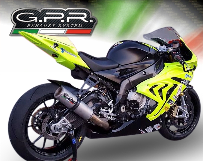 Exhaust compatible with Bmw S1000RR 2010-2014, M3 Titanium Natural, Full system exhaust, including removable db killer 