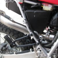 Exhaust compatible with Kawasaki KLR650 KLR650 R-C 1988-2025, Trioval, Slip-on exhaust including link pipe and removable db killer 