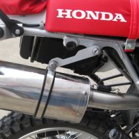 Exhaust compatible with Kawasaki KLR650 KLR650 R-C 1988-2025, Trioval, Slip-on exhaust including link pipe and removable db killer 